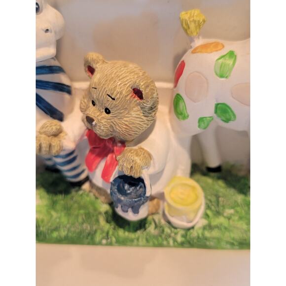 3D Zoo Animals Frame Burnes of Boston Nursery Decor Colorful Whimiscal - Picture 6 of 10